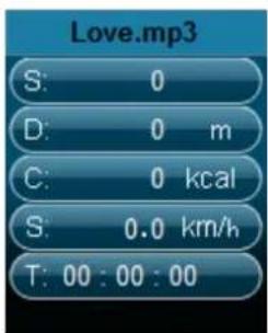 Love.mp3 S: 0 D: 0 m C: 0 kcal S: 0.0 km/h T: 00 : 00 : 00