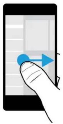 Illustration of a hand interacting with a smartphone displaying a blue arrow icon (no text or symbols)
