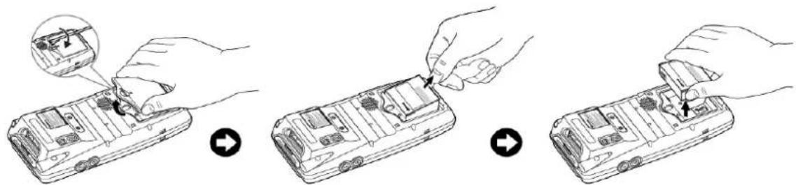 M3 Mobile Orange - Removing battery - 1