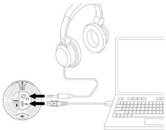 SHURE MV5C - Hören über den Kopfhörerausgang (Direktes Monitoring) - 1