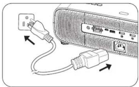 BENQ TK850i - Starting up the projector - 1