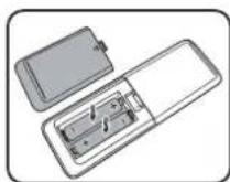 BENQ TK850i - Replacing the remote control batteries - 2