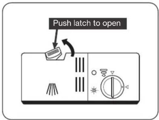 Push latch to open