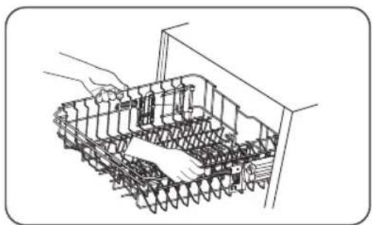 ETNA VW549M - Adjusting the height of the upper basket type 2 (depending on the model) - 1