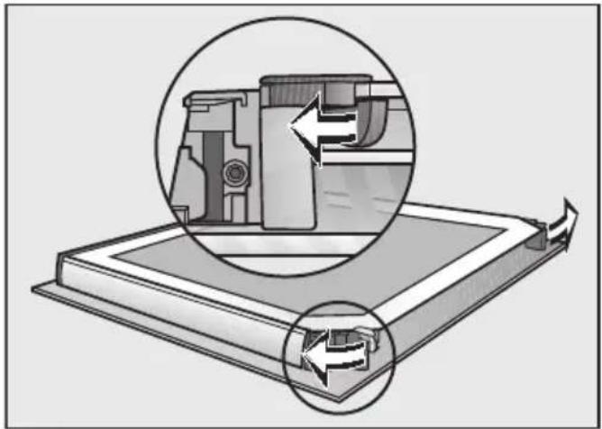 MIELE H 7262 B - Tür auseinanderbauen - 1
