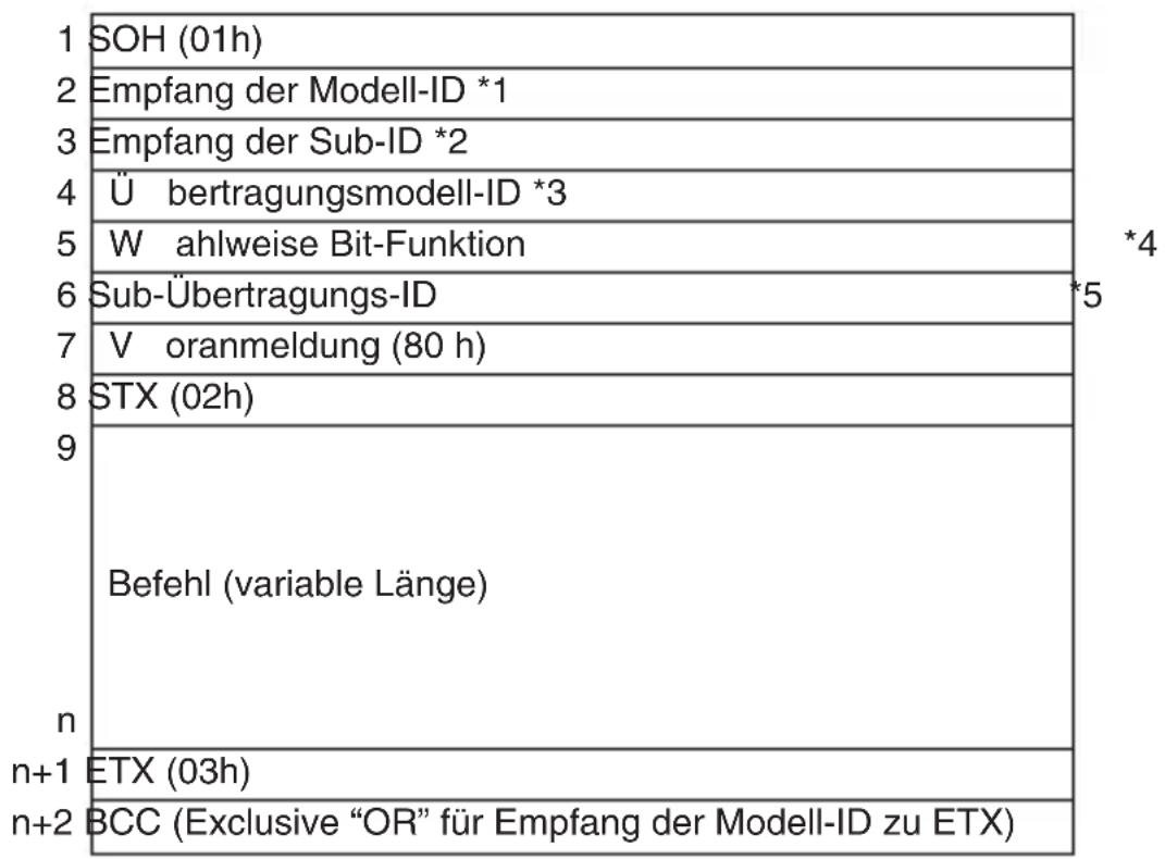 Ikegami ICD-49 - 6-2. Befehlsformat - 1