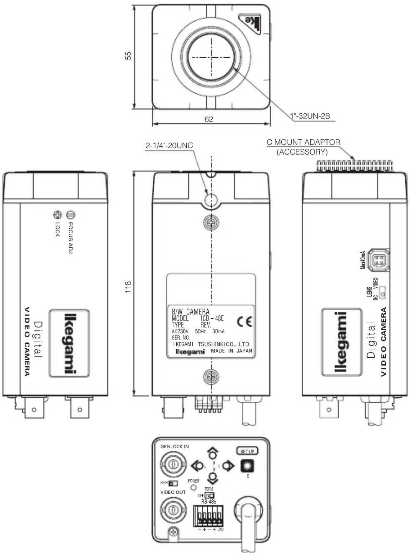 Ikegami ICD-49 - Appearance View - 2