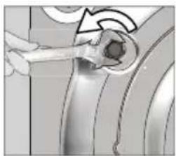 BEKO WTK72011 - Removing the transportation locks - 1