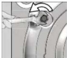BEKO WTK104121 - Removing the transportation locks - 1