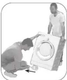 BEKO WTK104121 - Removing packaging reinforcement - 1