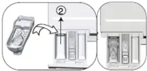 BEKO WTK104121 - If the product contains a liquid detergent cup: - 1