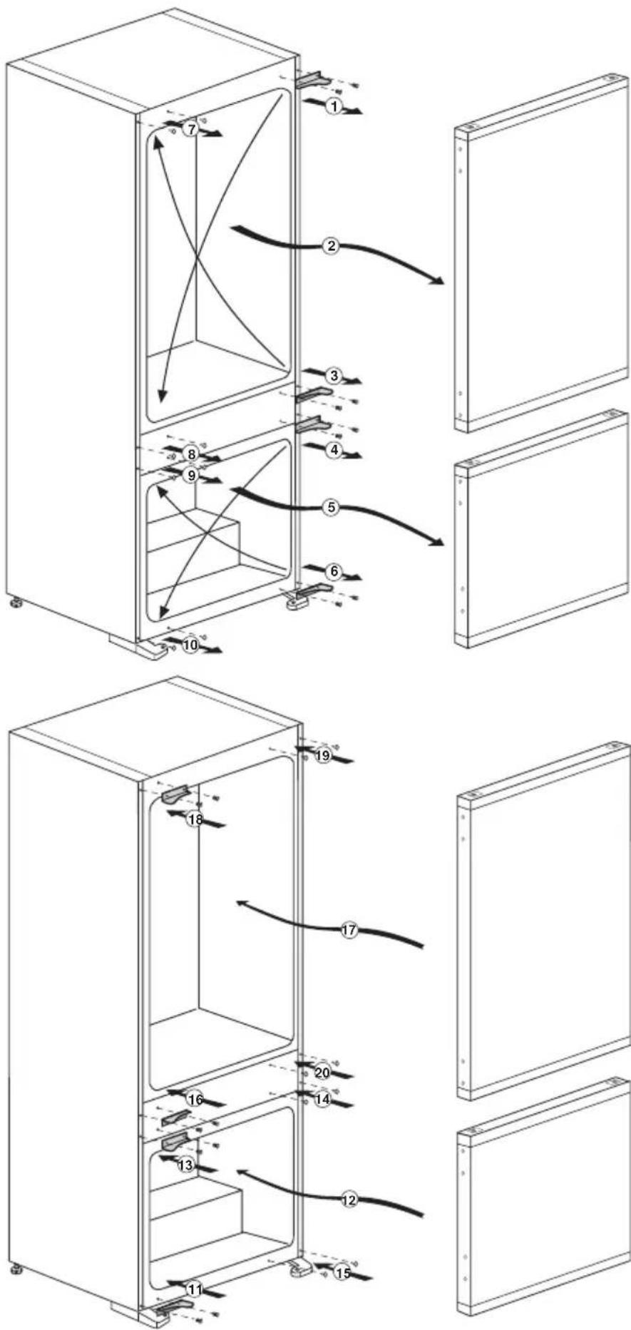 BEKO BCFV7030 - REVERSING THE DOORS - 1
