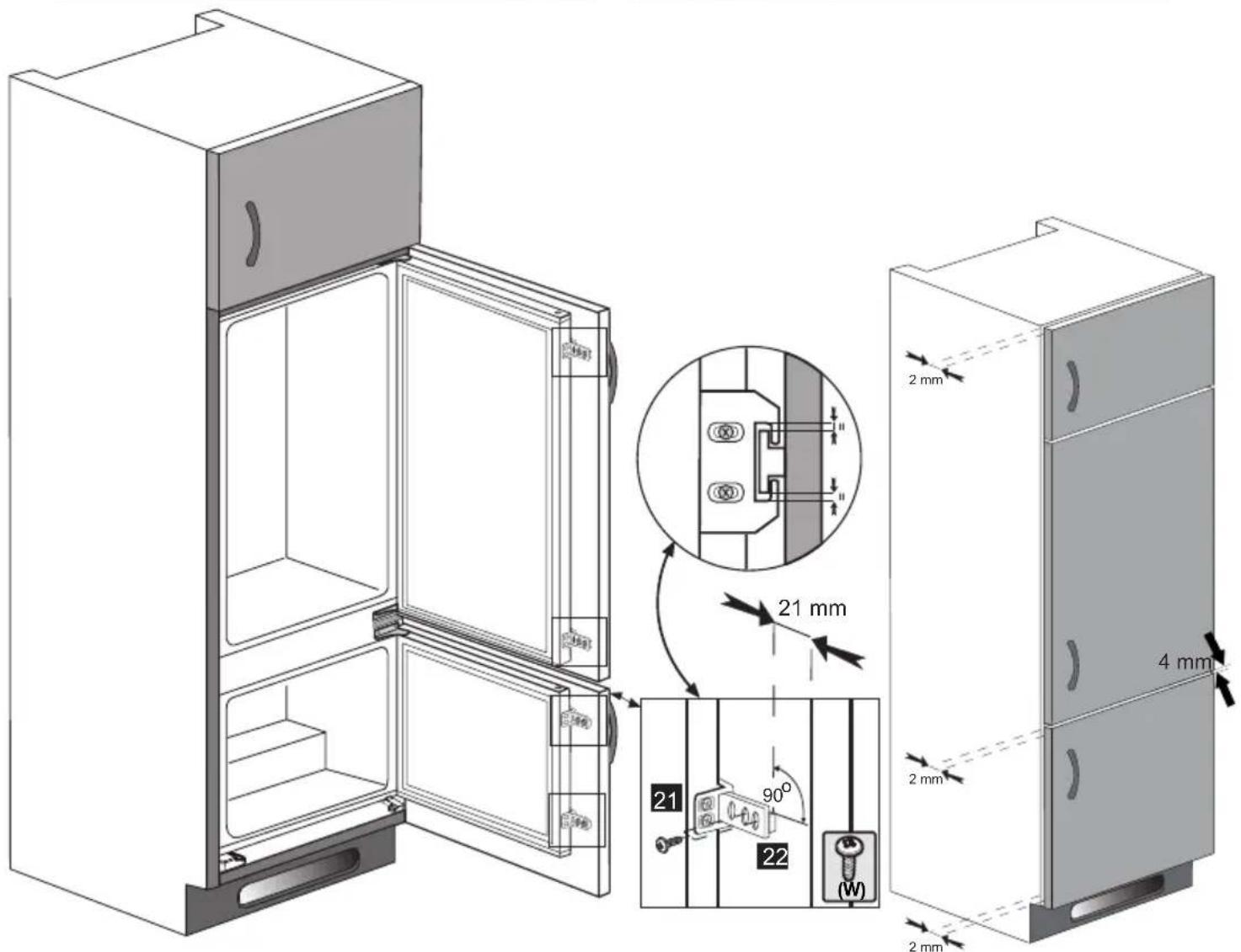 BEKO BCFV7030 - Adjusting the legs - 30