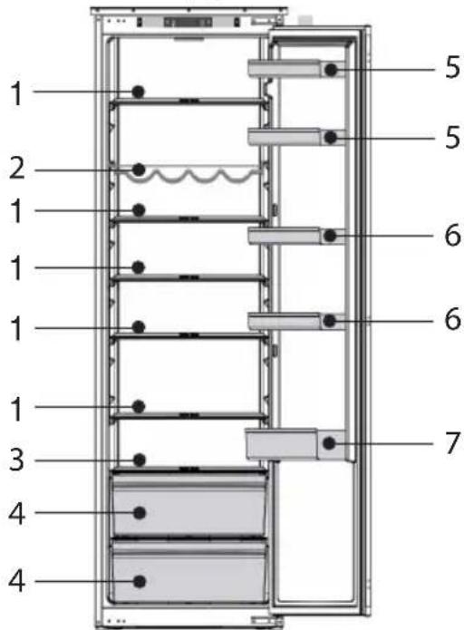 BEKO BLSD3577 - Suggested arrangement of food in the appliance - 1