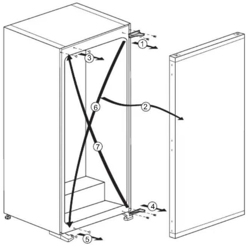 BEKO BLSD3577 - Reversing the door - 1