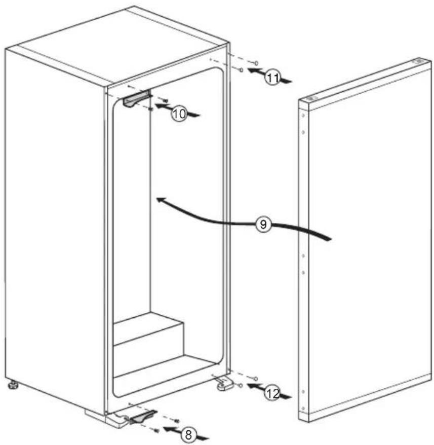 BEKO BLSD3577 - Reversing the door - 2