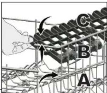 BEKO DIN15320 - Upper basket height adjustable rack - 2