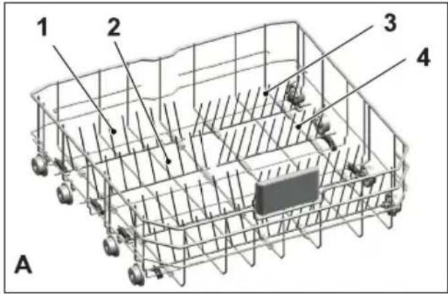BEKO DIN15C20 - Collapsible lower basket tines - 1