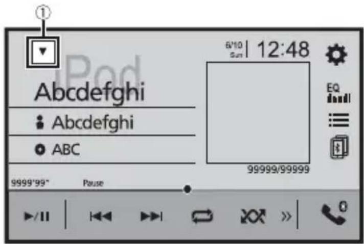PIONEER DMH-Z5350BT - Displaying the AV operation screen - 1