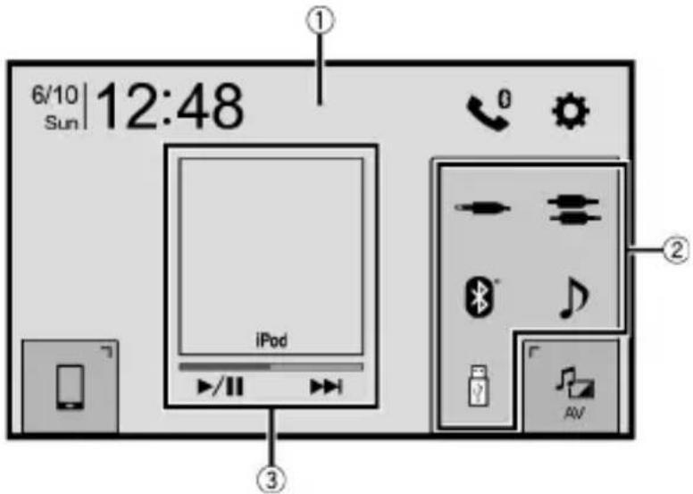 PIONEER DMH-Z5350BT - Top menu screen - 1