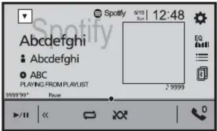 PIONEER DMH-Z5350BT - Playback screen 2 (Track) - 1