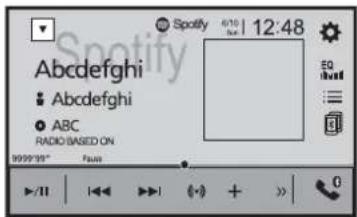 Spotify 6:10 | 12:48 Abcdefghi Abcdefghi ABC RADIO BASED ON 9999/99" Fax EOL ecl ≡ © +/II | <+>