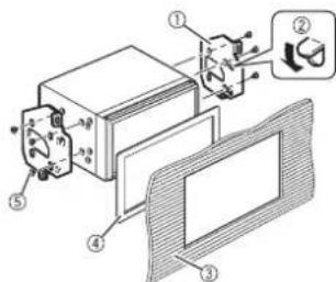 Technical diagram of a device assembly with numbered components and labeled parts
