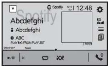 Spotify 6:10 12:48 Abcdefghi Abcdefghi ABC PLAYING FROM PLAYLIST 9999'99" 7.99999 EQ H# 0