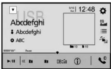 USB Abcdefghi Abcdefghi ABC 9:10 Sun 12:48 EQ 10 10 0 9999*10" Phone