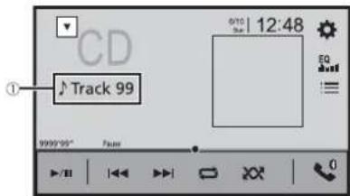 CD Track 99 0:10 Sat 12:48 EQ shift # 9999'99" Pass