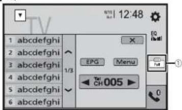 1 abcdefghi 2 abcdefghi 3 abcdefghi 4 abcdefghi 5 abcdefghi 6 abcdefghi 1/3 EPG Menu Tel CH005 EQ Button ① ②