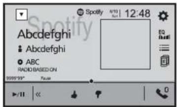 Spotify A/10 | 12:48 Abcdefghi Abcdefghi ABC RADIO BASED ON 9999'99" Fax EQ full 0