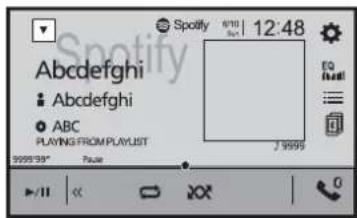 Spotify 6/10 12:48 Abcdefghi Abcdefghi ABC PLAYING FROM PLAYLIST 9999'99" Page 7 9999