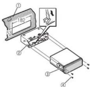 Technical diagram showing a device with labeled components and an inset image of a device with a magnified view.