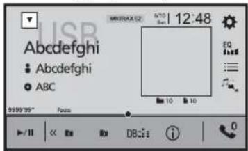 MIXTRAX E2 9:10 12:48 Abcdefghi Abcdefghi ABC 9599/95" Focus EQ 3.1 10 10 ▶/II << >> DB: : : 0