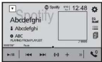 Spotify 4/10 12:48 Abcdefghi Abcdefghi ABC PLAYING FROM PLAYLIST 9555'95" Page 7 9699 EQ real