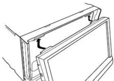 PIONEER AVH-Z9150BT - Attaching the front panel - 1