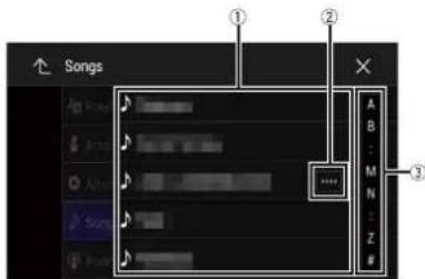 Songs A B : M N : Z # ... B : M A : Z