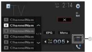 1 ChannelNam 2 ChannelNam 3 ChannelNam 4 ChannelNam 5 ChannelNam 0 ChannelNam 1/3 EPG Menu Toll OH 005