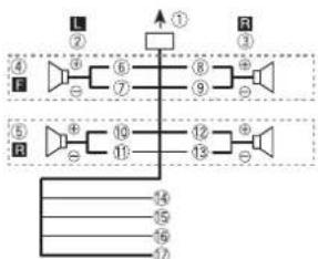 PIONEER DEH-S1150UB - Power cord - 1