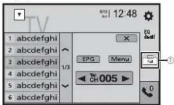 1 abcdefghi 2 abcdefghi 3 abcdefghi 4 abcdefghi 5 abcdefghi 6 abcdefghi 1/3 EPG Menu Tel CH005 EQ 12:48 ①