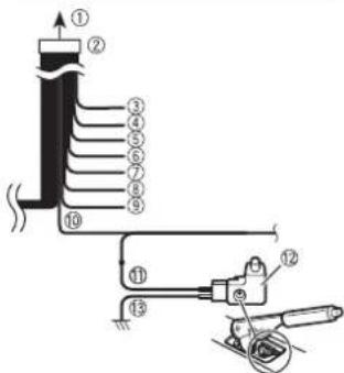PIONEER MVH-Z5050BT - Aviso para el cable azul/blanco - 2