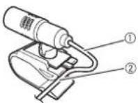 PIONEER MVH-Z5050BT - Mounting on the sun visor - 1