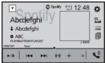 Spotify 6:10 | 12:48 Abcdefghi Abcdefghi ABC PLAYING FROM PLAYLIST 9999'99" Paus EQ A##d 0