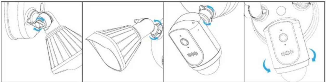 SWANN Floodlight Security System - Angle Adjustments - 1