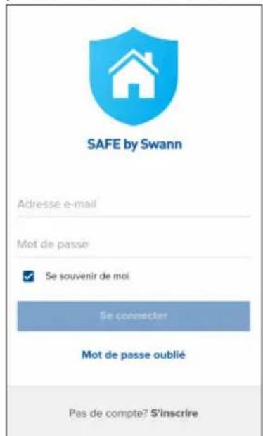 SAFE by Swann Adresse e-mail Mot de passe ✓ Se souvenir de moi Se connecier Mot de passe oublié Pas de compte? S'inscrire