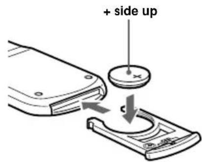 SONY MDX-C6500FP - Replacing the lithium battery - 2