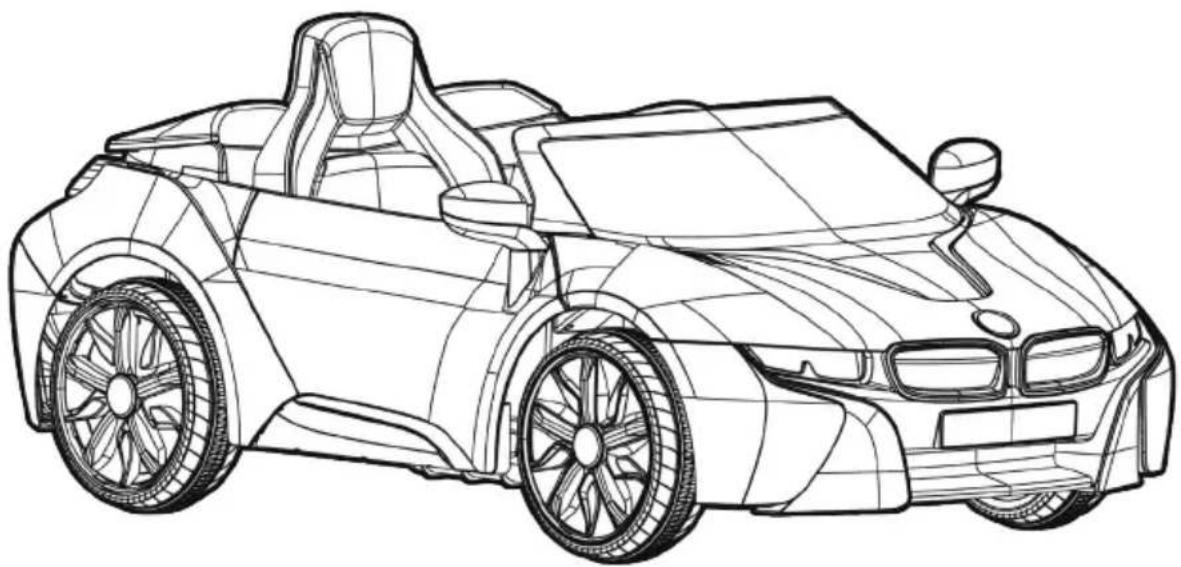 Dynacraft BMW i8 Concept - 6v Battery-Powered Ride-On - 1
