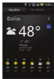 Weather Dallas 48° ~ 45° Cloudy tropical, cm light - light