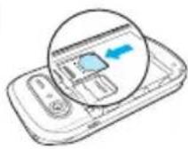 PANTECH Breeze IV - Installing/removing SIM card and battery - 3